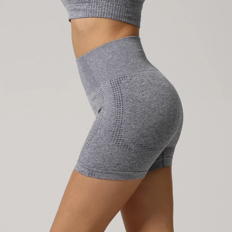 Seamless Women's Shorts Yoga Fitness High Waist Workout Shorts Sport Gym Leggings Slim Tummy Control Athletic Shorts
