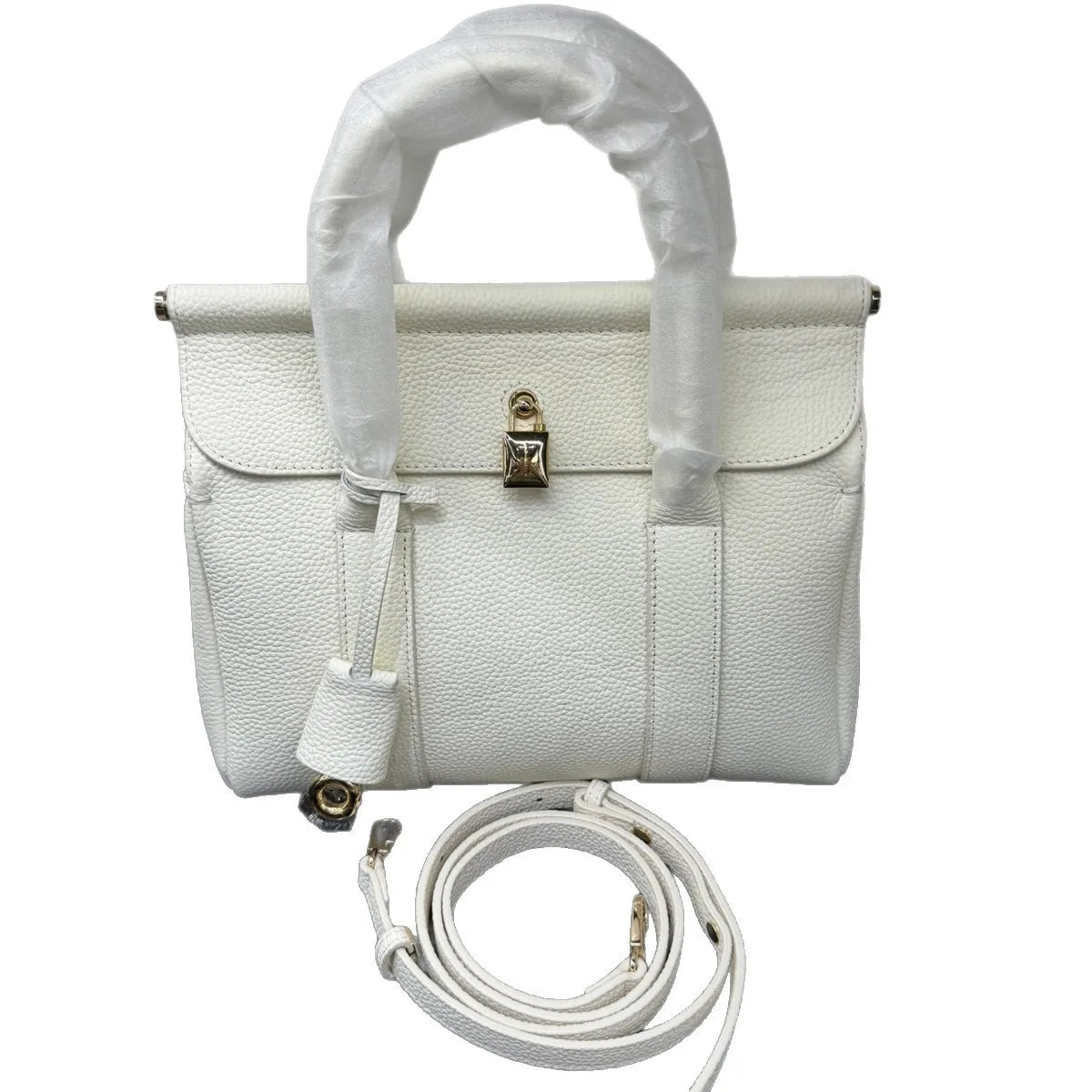 2025 Luxury Large Capacity Tote Bag for Women LP Natural Cowhide Two Versatile Zipper Handbag for Travel Commuting Leather