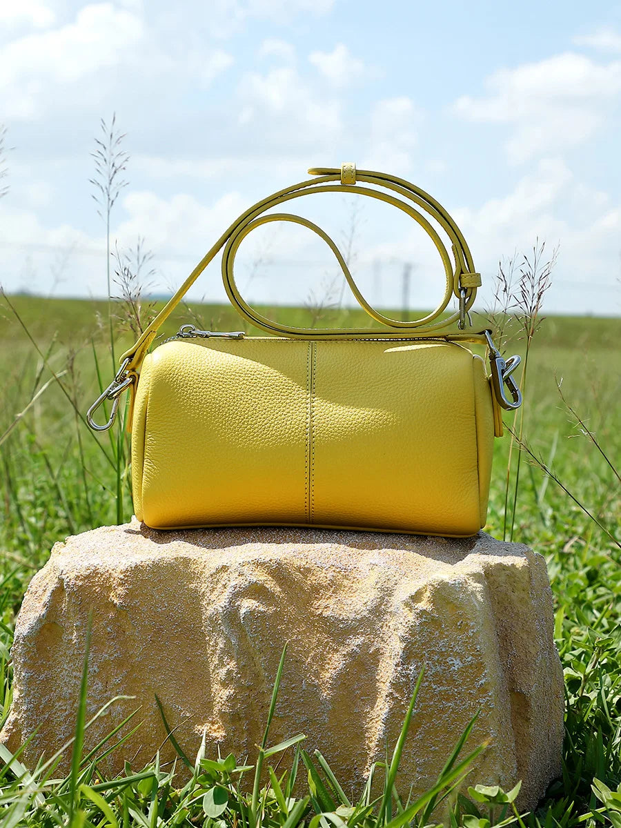 Latest Fashion Women Genuine Leather Cross Body Hand Bags for Ladies Cowhide Shoulder Bags Small Camera Purse Without Logo