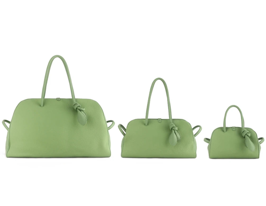 2025 New High End Style and Fashionable Knotting  Bag Lychee Pattern  Handbag