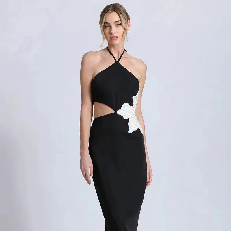 Strapless Sleeveless Bodycon Club Sexy Slim Fit Knee-Length Prom Banquet Evening Dress Women's Wear
