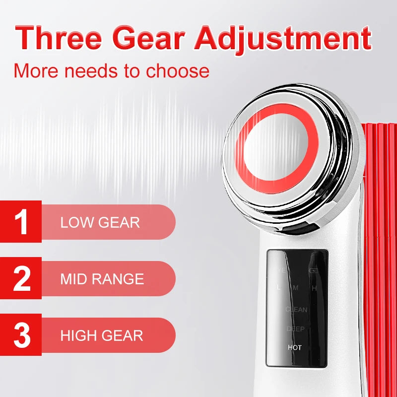 New Beauty Instrument Facial Beauty Device Cleansing Face Skin and Tightening Lifting Device LED Care