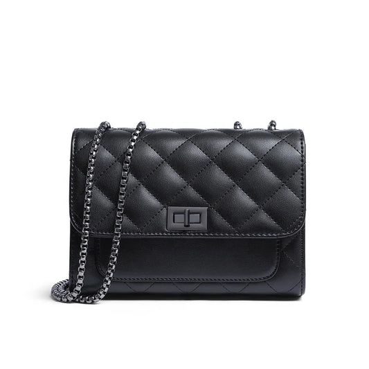 Leather Crossbody Bag for Female, All Fashion Chain Bag, Shoulder Bags, Senior Sense, New, 2025 Autumn and Winter