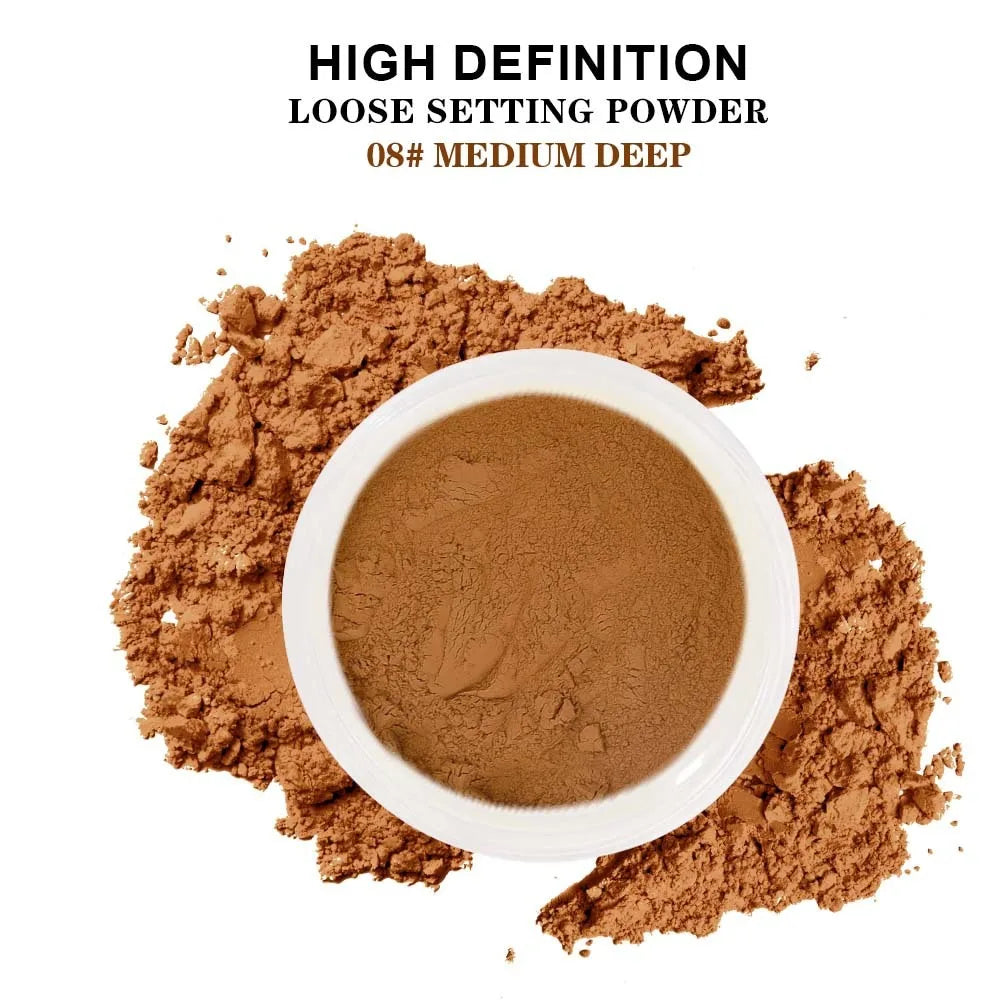 New Arrival 14 Colors Make Your Own Brand Waterproof Private Label Face Makeup Loose Translucent Setting Loose Powder