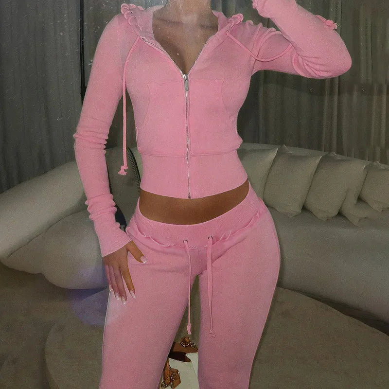 Casual Sexy Splice Pants Slim High Waist Cut Pants Women 90s Autumn Spring Fashion Streetwear Lady Hot Girl Yoga Pants