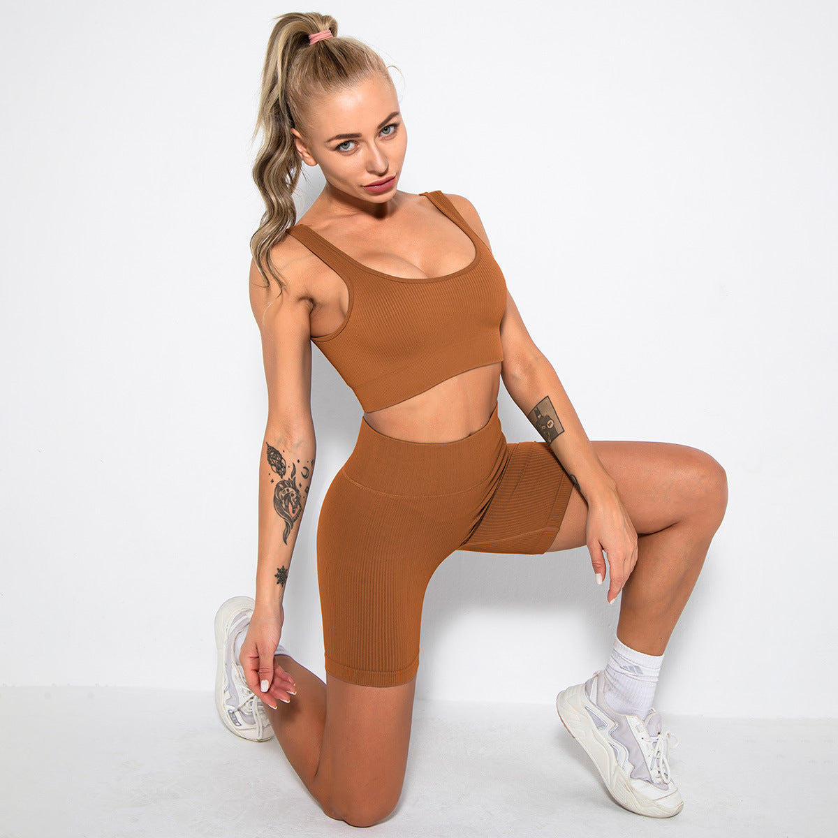 Seamless Sport Bra Women's Lingerie Fitness Yoga Running Vest Underwear Padded Crop Tops Underwear Push Up Gym Top Bras