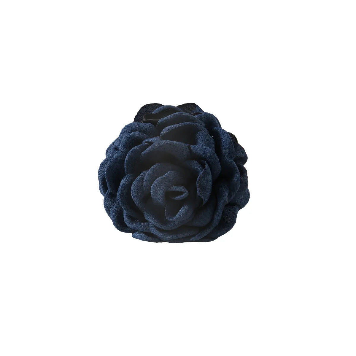New French Camellia Flower Solid Color Satin Hair Claw Clip for Girls Elegant and Romantic Hairpin Clip Hair Accessories