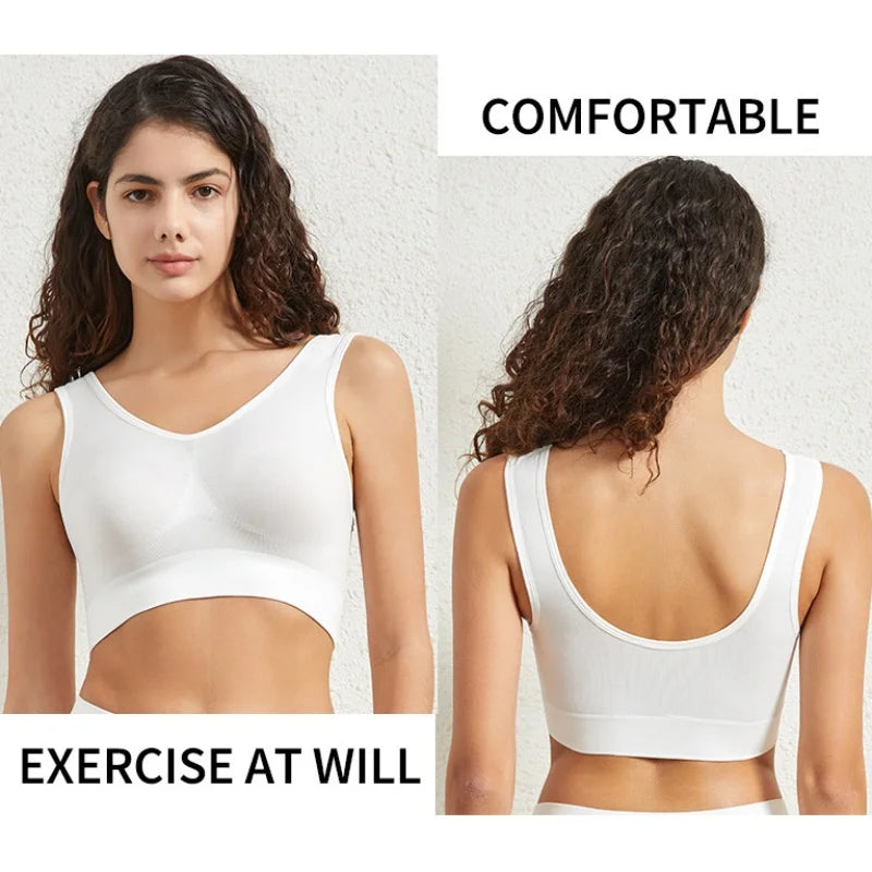 Women Push-Up Bra Seamless Bras Non-wire Sports Bra without Pads Breathable Brassiere Female Crop Top Sexy Lingerie S-5XL