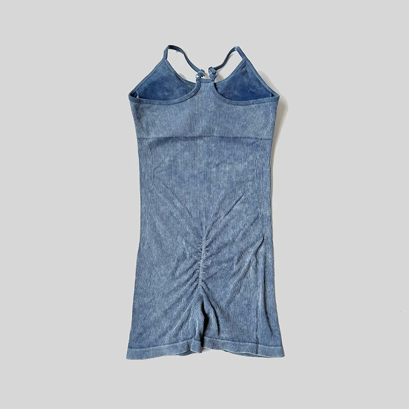 New Seamless One Piece Short Jumpsuit Yoga Clothes Sportswear Women's Gym Push Up Workout Fitness Sports Bodysuit Yoga Suit