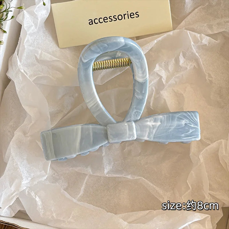 Korean Hawaiian Flower Crab Hair Clips Female Fashion Plastic Shark Hair Claw Hairpin Barrettes For Girls Beach Hair Accessories