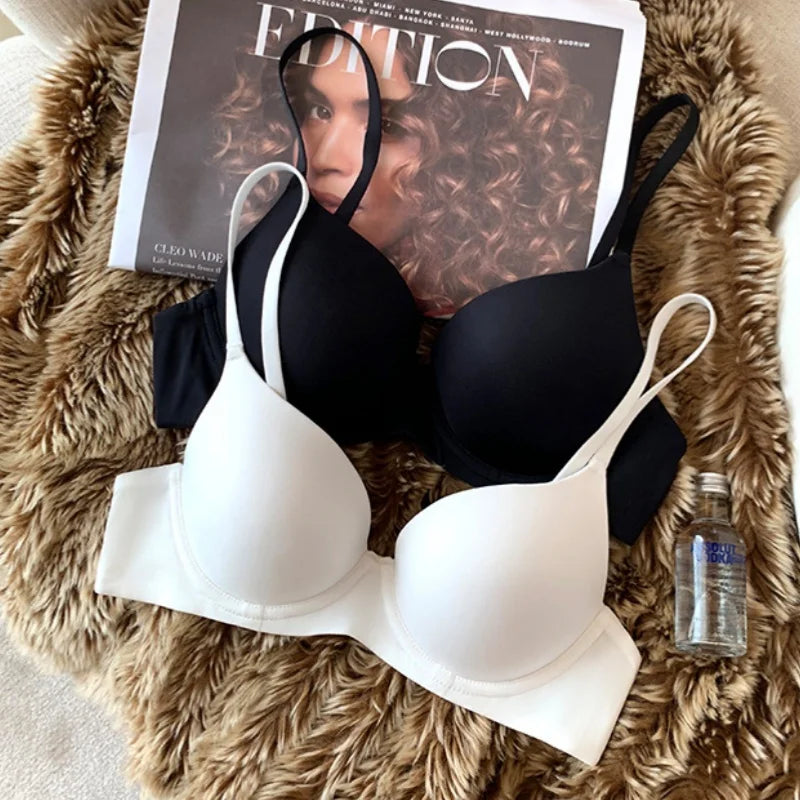 Push-Up Seamless Bras For Women Non-wire Fixed Cup Bra Invisible Brassiere Sexy Lingerie 3/4 Cup Soft Top Women's Underwear