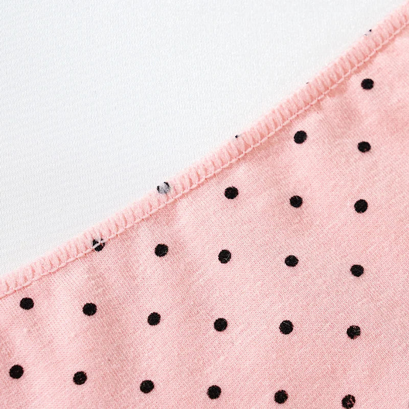 Women's Thongs Low-Rise Cotton Panties Sexy Underwear Dot Pattern G-string Female Thong Panties Girl Intimate