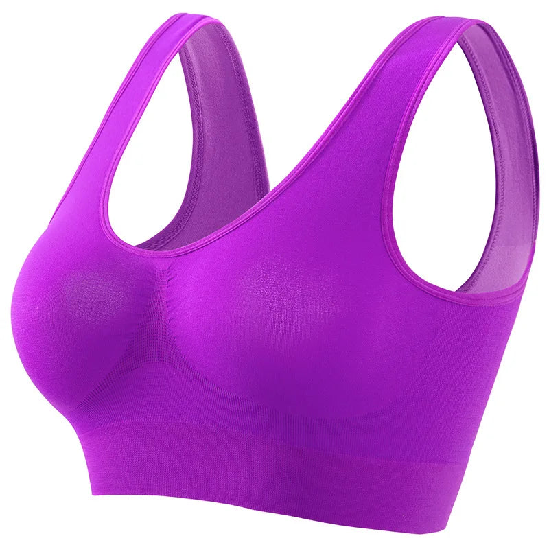 Women Push-Up Bra Seamless Bras Non-wire Sports Bra without Pads Breathable Brassiere Female Crop Top Sexy Lingerie S-5XL