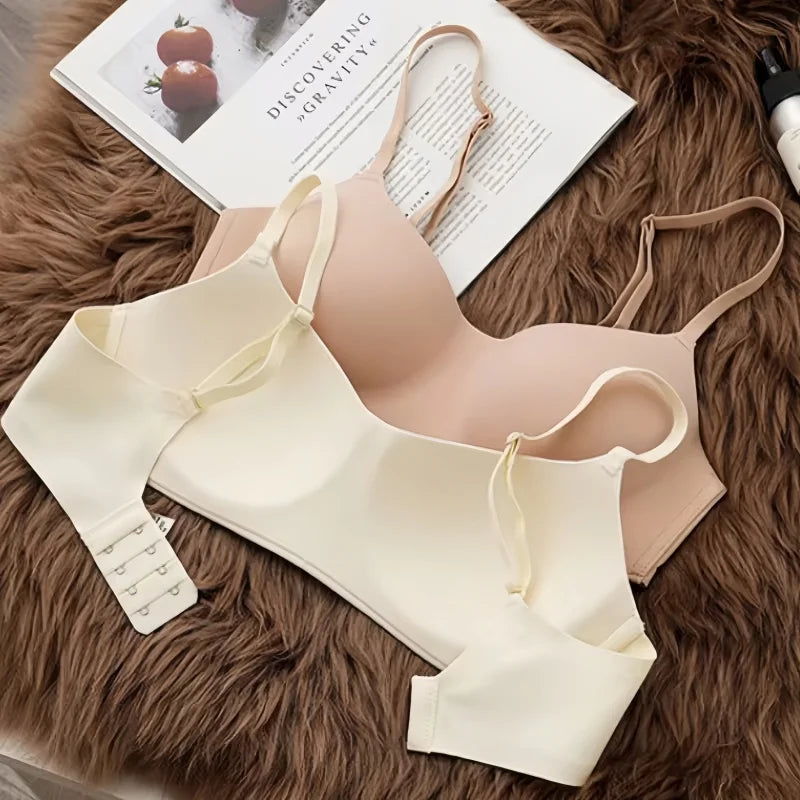 3Pcs/Lot Non-wire Push Up Bras For Women Seamless Underwear Female Sexy Lingerie 1/2 Cup Non-detachable Brassieres