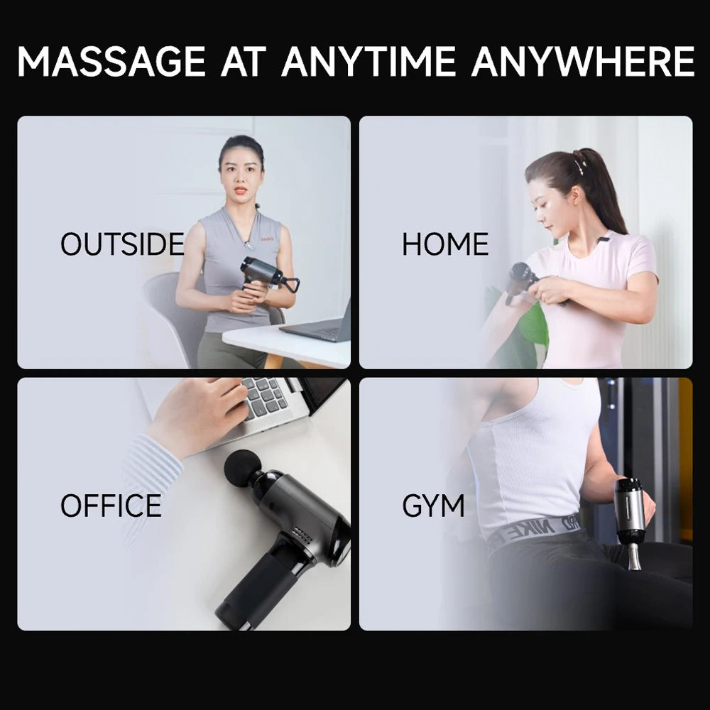 Beoka 2025 Depth Adjustment Mini Massage Gun New Professional Variable Amplitude Muscle Massage Gun