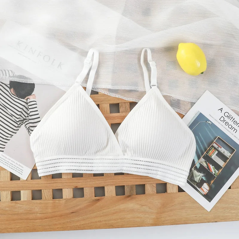 Push-Up Bras For Women Non-wire Brassiere V-neck Underwear 3/4 Cup Padded Lingerie Female Comfort Intimates