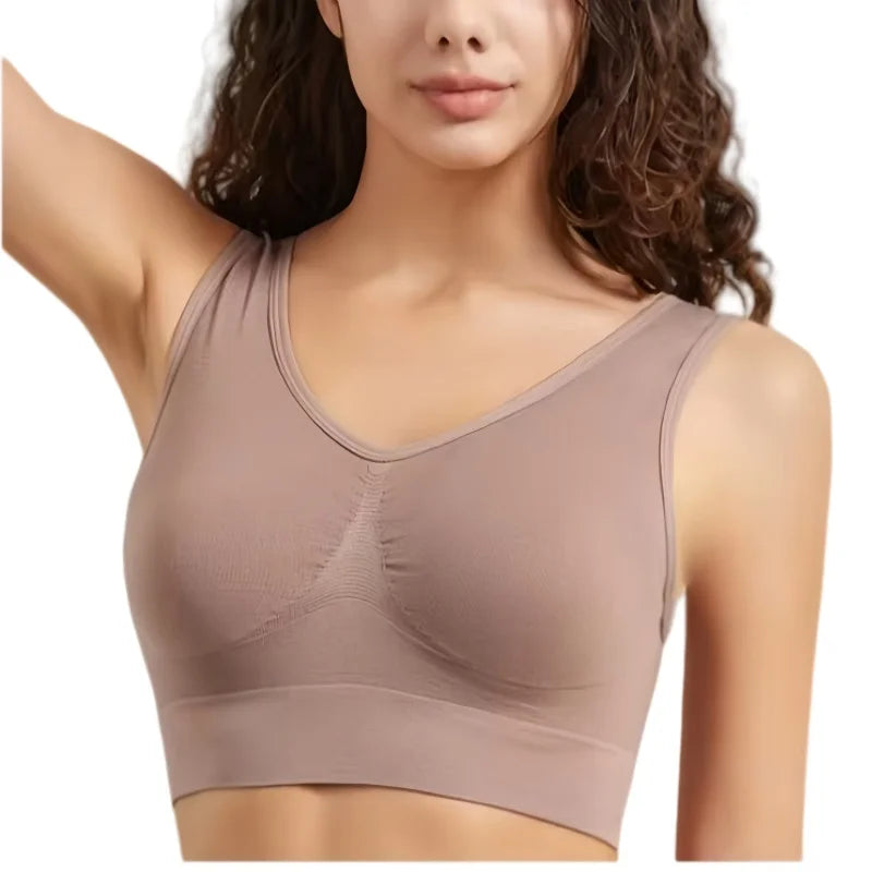 Women Push-Up Bra Seamless Bras Non-wire Sports Bra without Pads Breathable Brassiere Female Crop Top Sexy Lingerie S-5XL