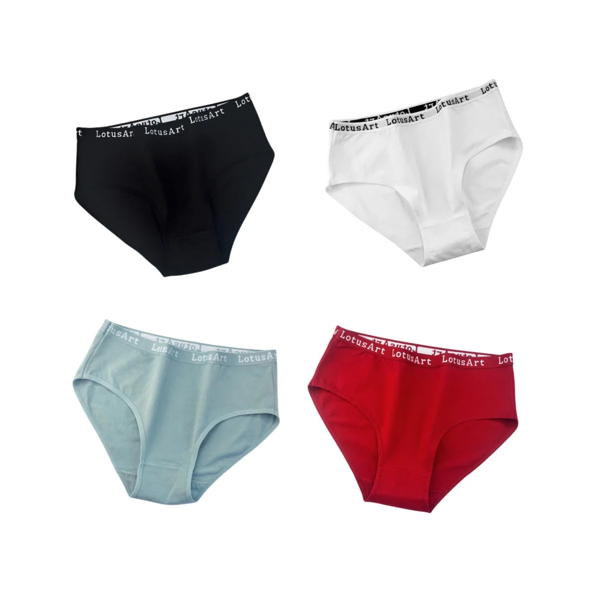 4Pcs/Set Cotton Letter Belt Panties Women's Underwear Sexy Low Waist Briefs Female Stretch Comfortable Breathable Lingerie