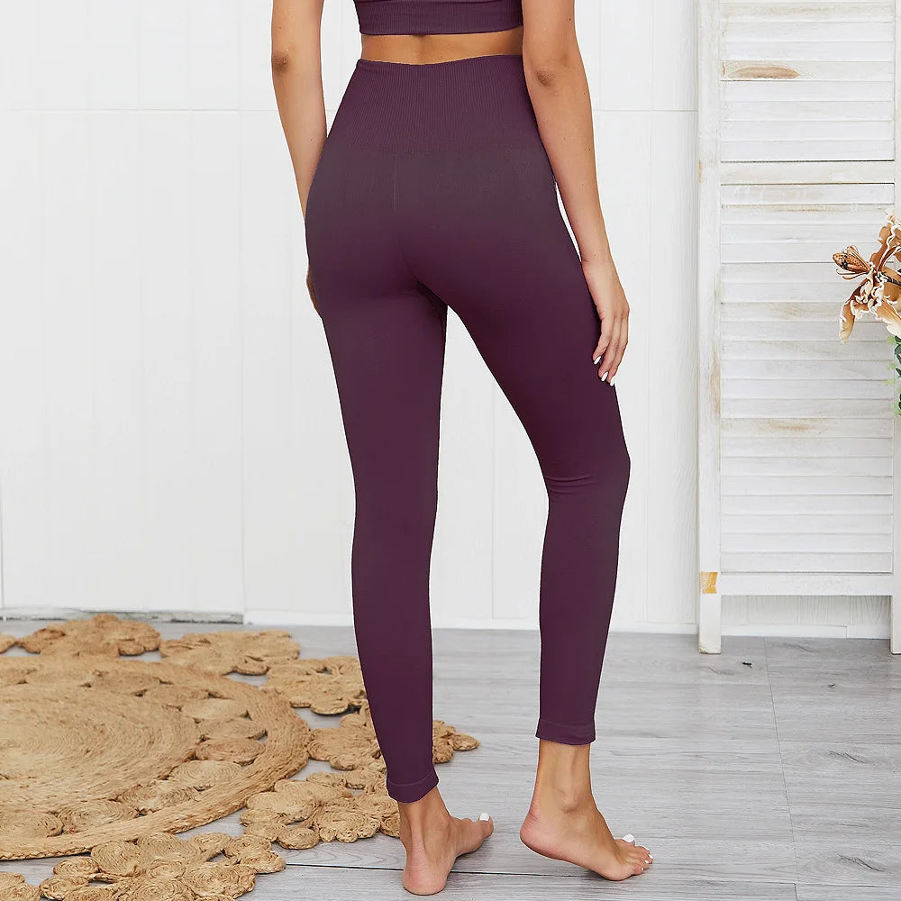 Yoga Pants High Waist Gym Leggings Sport Women Fitness Seamless Female Legging Tummy Control Running Training Tights