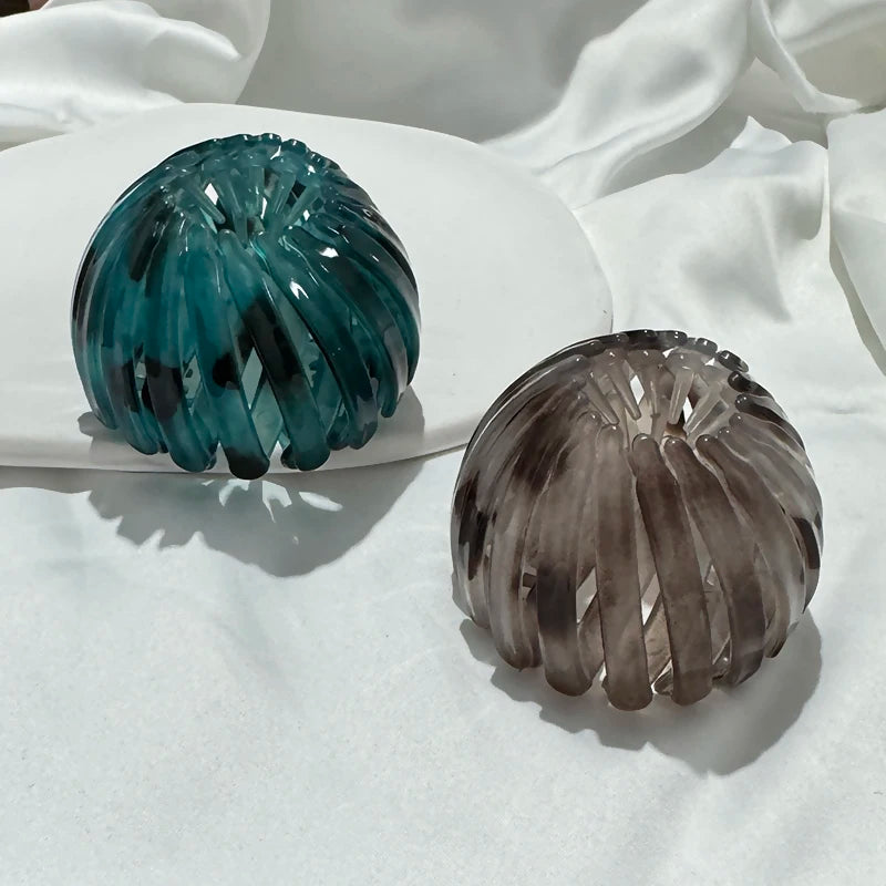 Fashion Women Bun Hair Claw Horsetail Buckle Hair Clip Bird Nest Expanding Hair Accessories Female Ponytail Hair Accessories