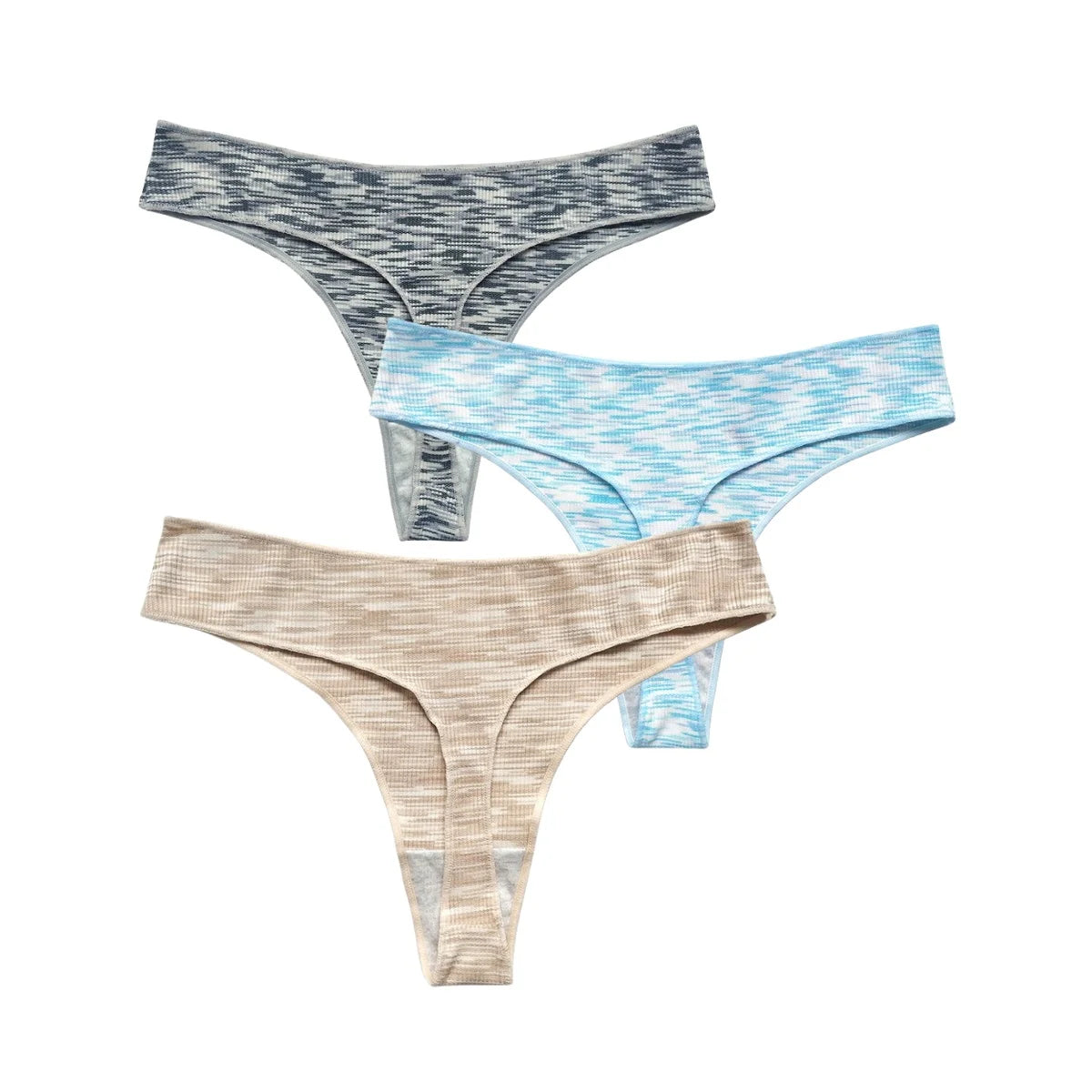 3Pcs/Set Women Panties Low Rise G-string Seamless Underwear Female Underpants Comfort Panties Sexy Lingerie S-XL Thongs