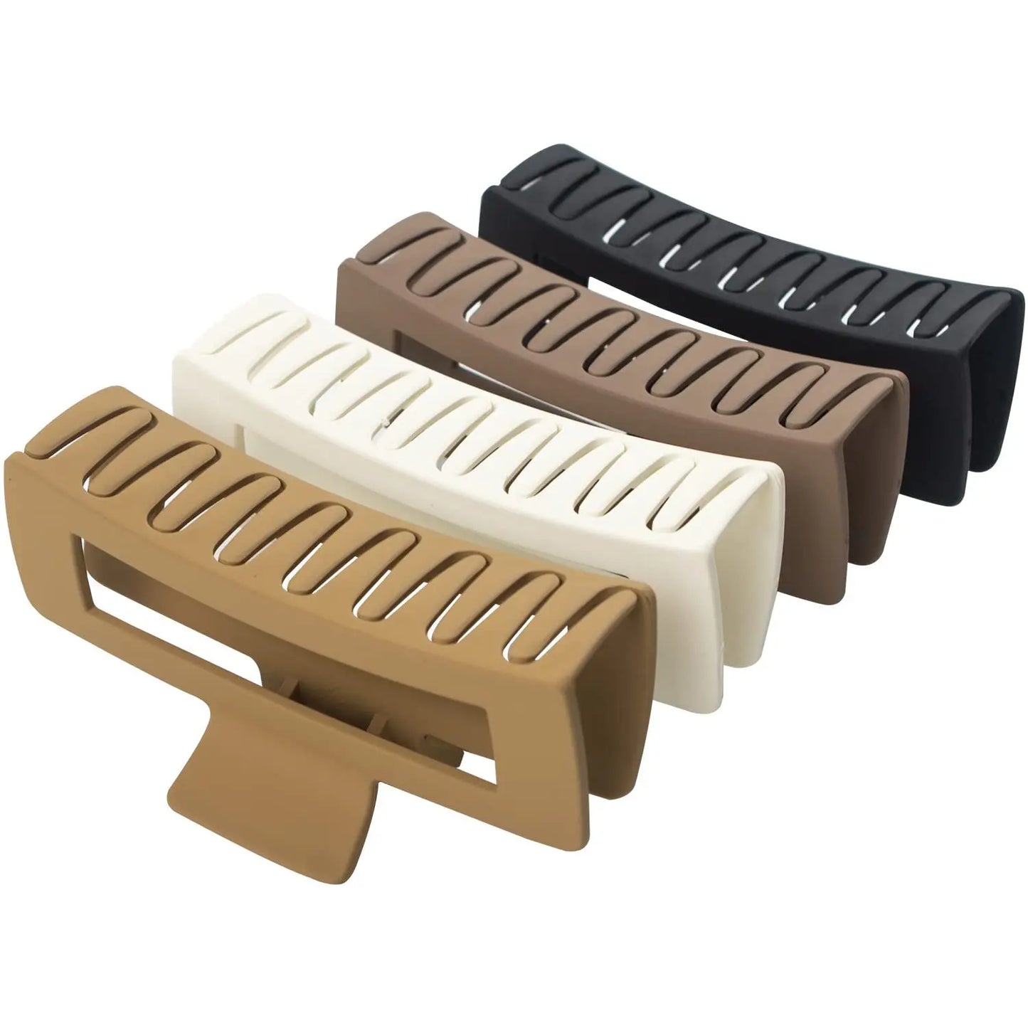 4Pcs Women Cross Matte Hair Claw Clips Hairpin 2025 Fashion Elegant Hairgrips Large Clamps Crab Girls Korean Hair Accessories