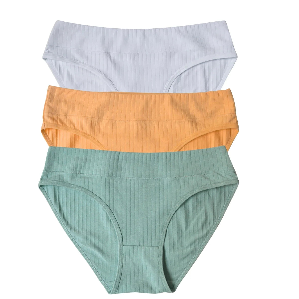 3Pcs/Set Cotton Panties Women Low Waist Briefs Solid Color Underwear Comfort Breathable Panty Sexy Lingerie M-XL Intimates