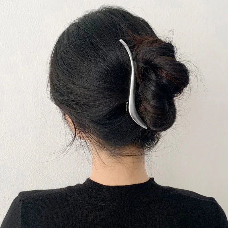Metal Geometric Hair Claw Crab Hairpins Fashion Cross Hair Clips Barrettes Women Girls Korean Ponytail Clip Hair Accessories