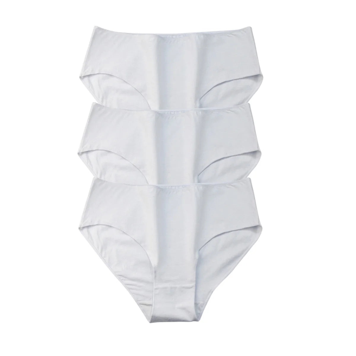 3Pcs/Set Cotton Panties Women High Waist Briefs Breathable Comfort Underwear Female Underpants Solid Color Intimates M-2XL Panty