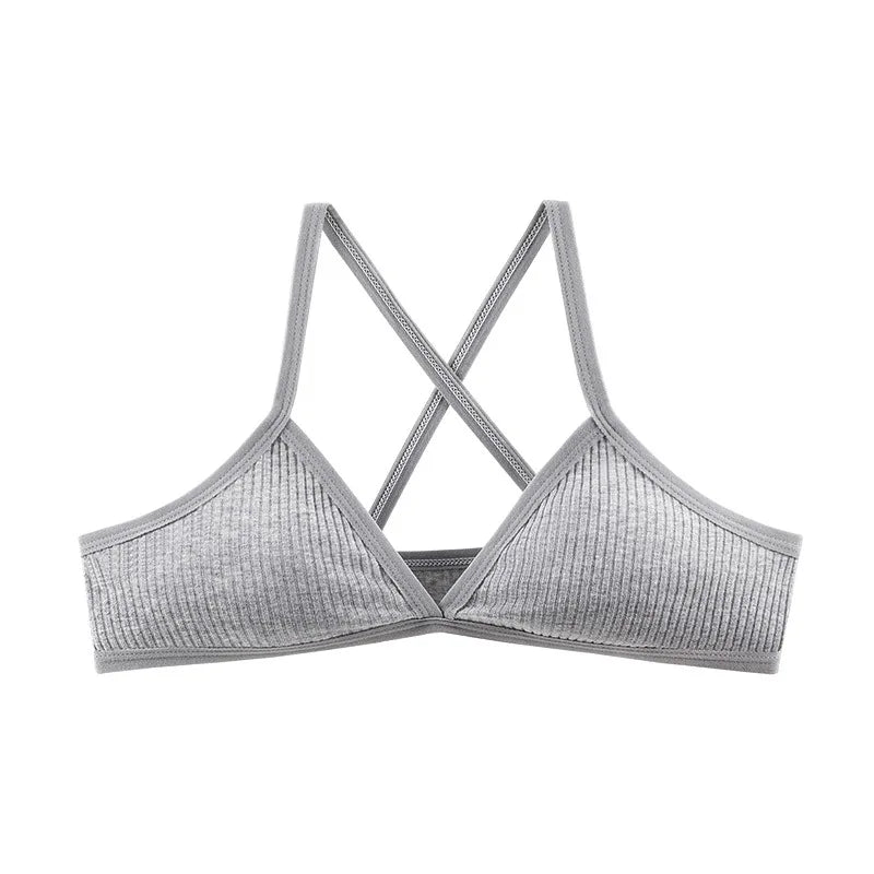 2Pcs/Set V-neck Push Up Bras For Women 1/3 Cup Bra Without Pads Sexy Lingerie Breathable Wireless Underwear