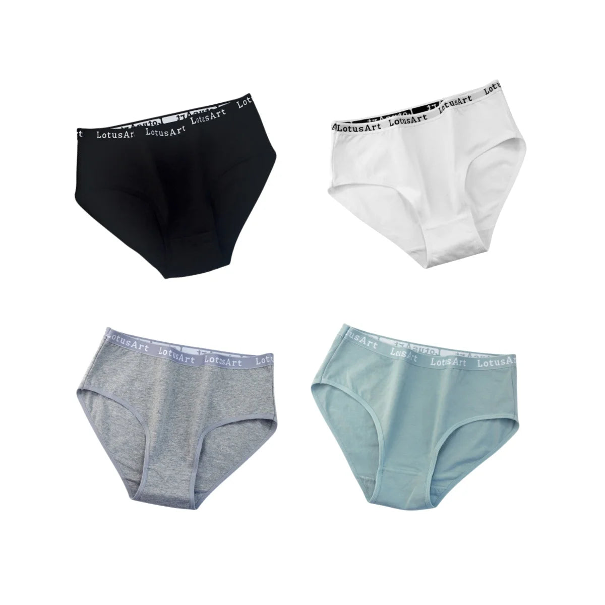 4Pcs/Set Cotton Letter Belt Panties Women's Underwear Sexy Low Waist Briefs Female Stretch Comfortable Breathable Lingerie