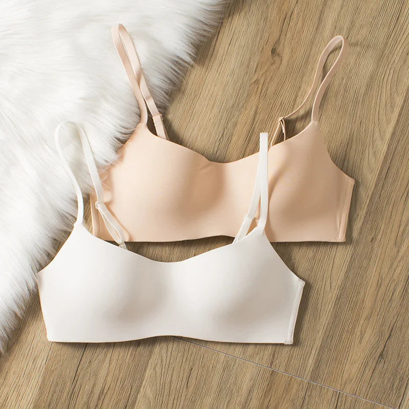 3Pcs/Lot Non-wire Push Up Bras For Women Seamless Underwear Female Sexy Lingerie 1/2 Cup Non-detachable Brassieres