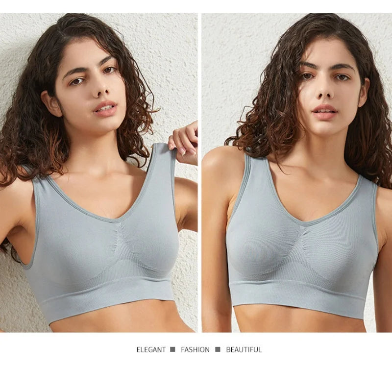 Women Push-Up Bra Seamless Bras Non-wire Sports Bra without Pads Breathable Brassiere Female Crop Top Sexy Lingerie S-5XL