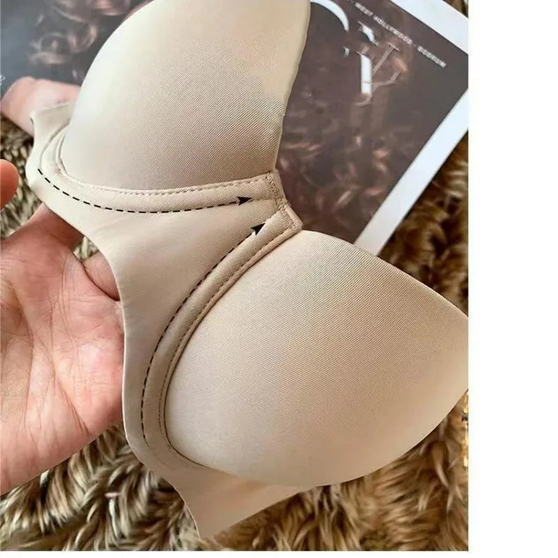 Push Up Bras For Women 1/2 Cup Underwear Padded Seamless Bra Comfort Invisible Brassiere Non-wire Fixed Cup Sexy Lingerie