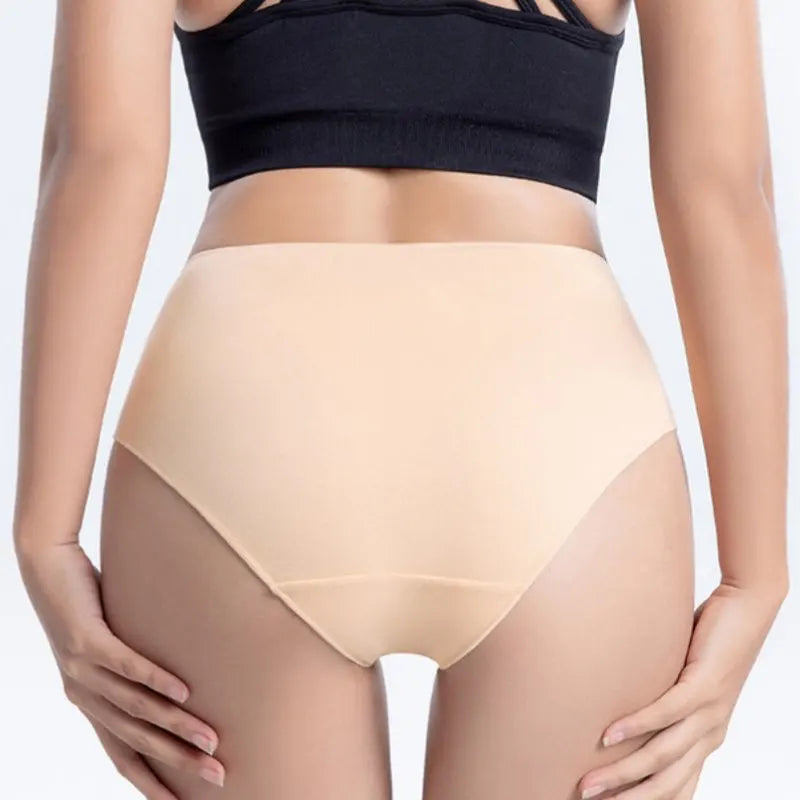 3Pcs/Set Cotton Panties Women High Waist Briefs Breathable Comfort Underwear Female Underpants Solid Color Intimates M-2XL Panty