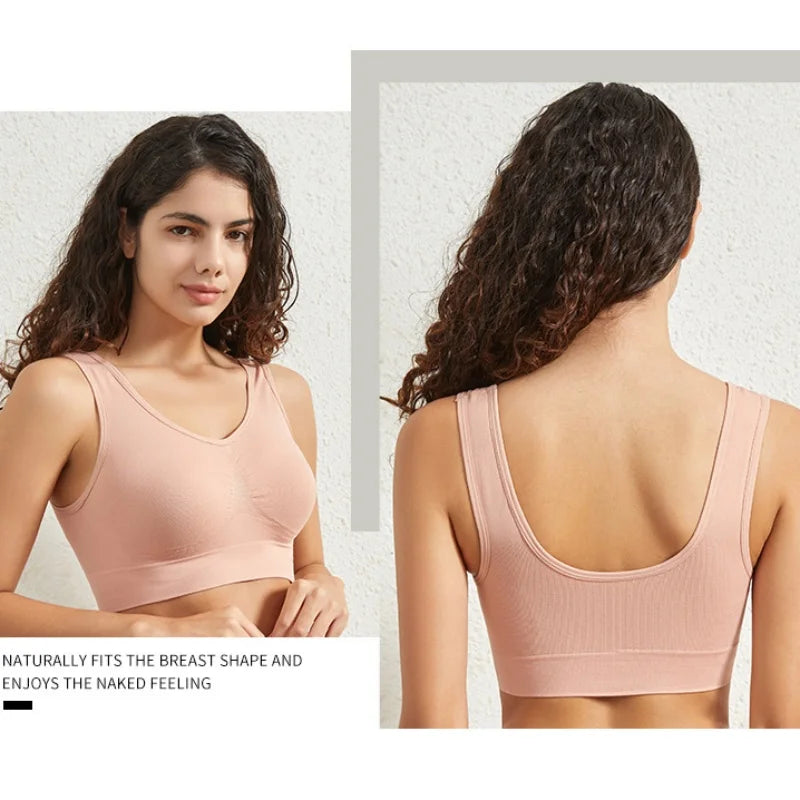 Women Push-Up Bra Seamless Bras Non-wire Sports Bra without Pads Breathable Brassiere Female Crop Top Sexy Lingerie S-5XL
