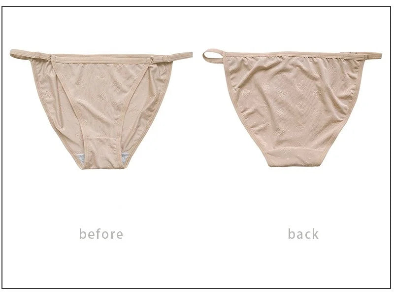 3Pcs/Set Ice Silk Panties Women Low Rise Briefs Breathable Brazilian Panty Solid Color Underwear Female Underpants Sexy Lingerie