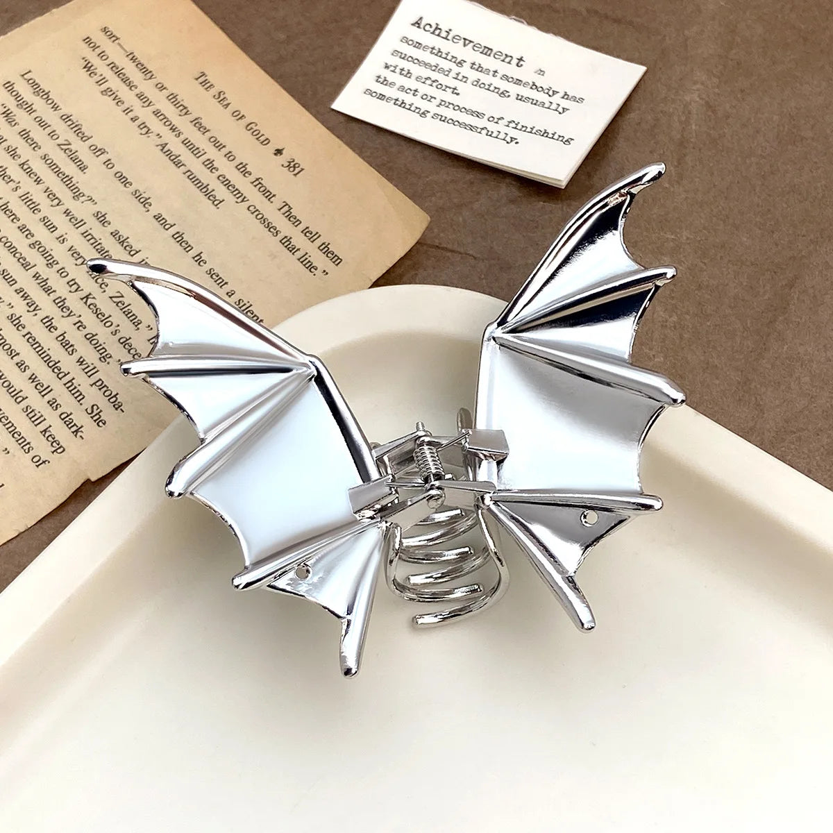 NEW Alloy Bat Hair Claw Minimal Design Large Size Hair Claw Clips Hair Accessories for Women Girls