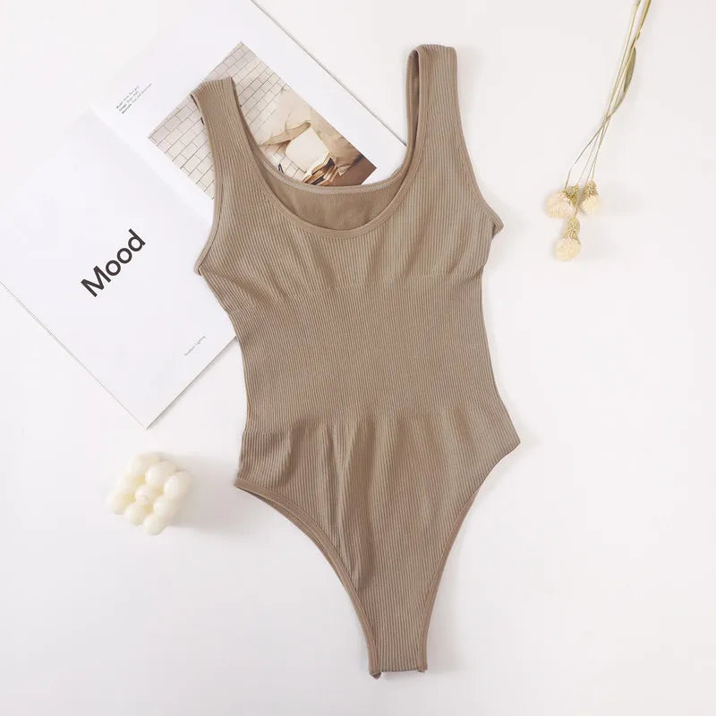 Bodysuit Bodyshaper Women Tummy Control Shapewear Slimming Underwear Girls U Back Tops Sexy Thongs Female Seamless Jumpsuit