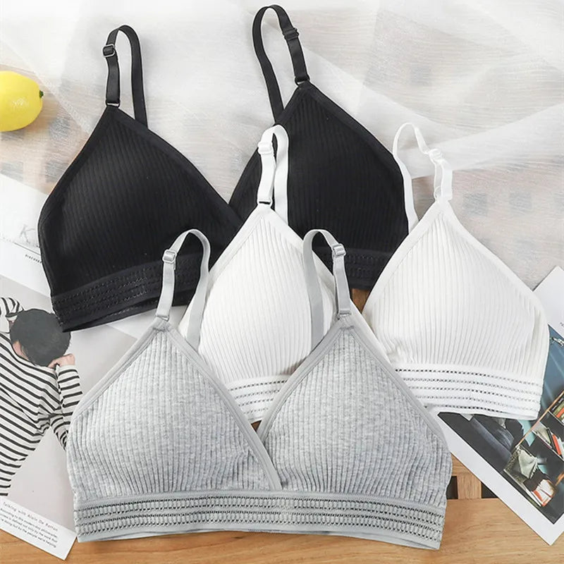 Push-Up Bras For Women Non-wire Brassiere V-neck Underwear 3/4 Cup Padded Lingerie Female Comfort Intimates