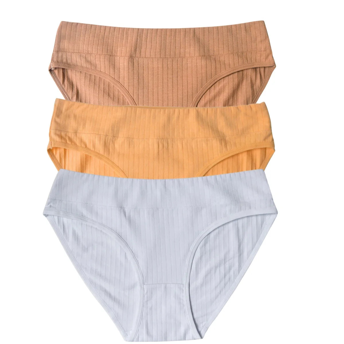 3Pcs/Set Cotton Panties Women Low Waist Briefs Solid Color Underwear Comfort Breathable Panty Sexy Lingerie M-XL Intimates