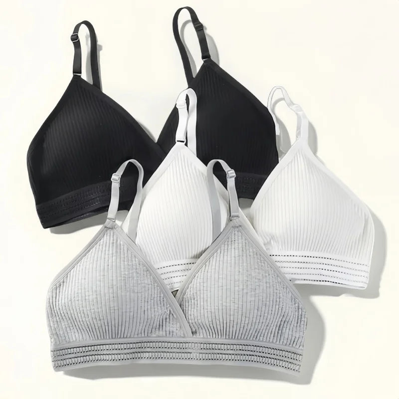 Push-Up Bras For Women Non-wire Brassiere V-neck Underwear 3/4 Cup Padded Lingerie Female Comfort Intimates