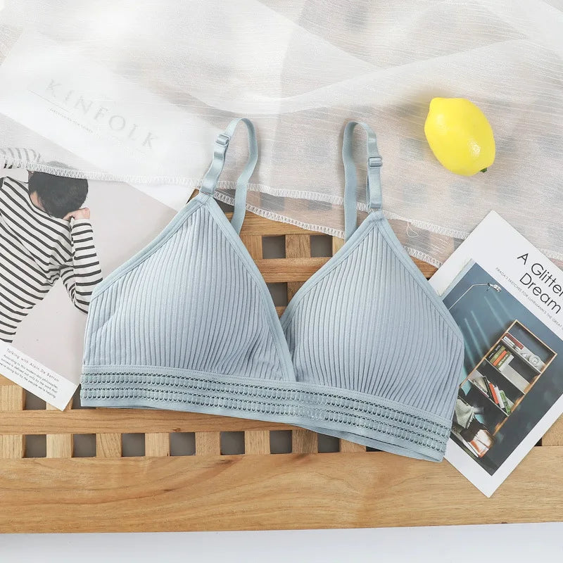 Push-Up Bras For Women Non-wire Brassiere V-neck Underwear 3/4 Cup Padded Lingerie Female Comfort Intimates