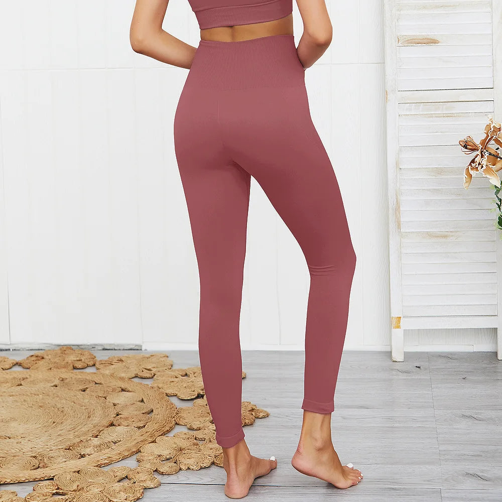Yoga Pants High Waist Gym Leggings Sport Women Fitness Seamless Female Legging Tummy Control Running Training Tights