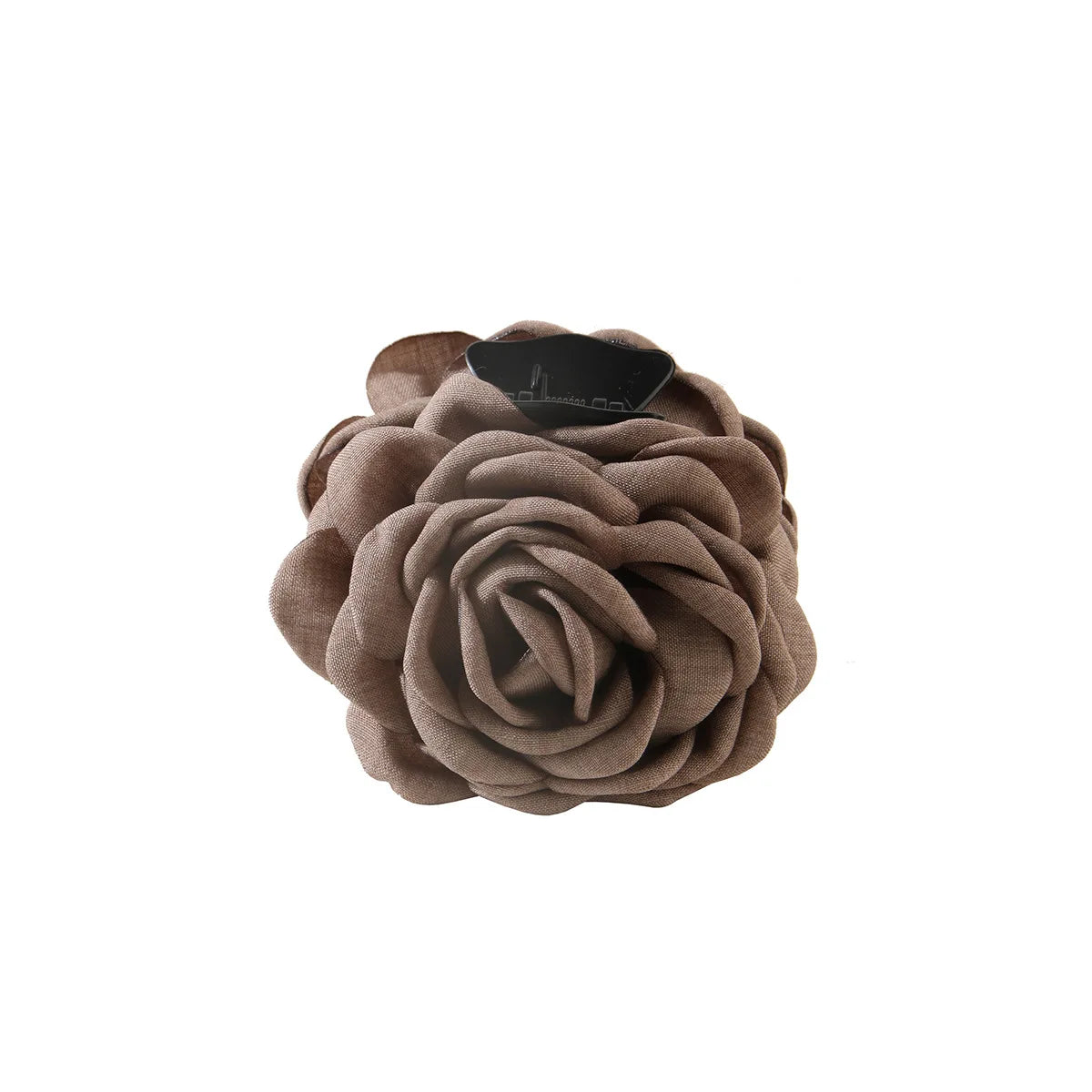 New French Camellia Flower Solid Color Satin Hair Claw Clip for Girls Elegant and Romantic Hairpin Clip Hair Accessories