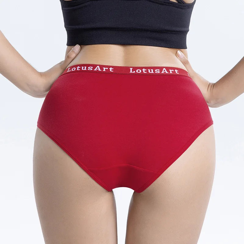 6PCS/Set Cotton Panties Women High Rise Briefs Seamless Underwear Female Underpants Solid Color Pantys M-2XL Comfort Intimates