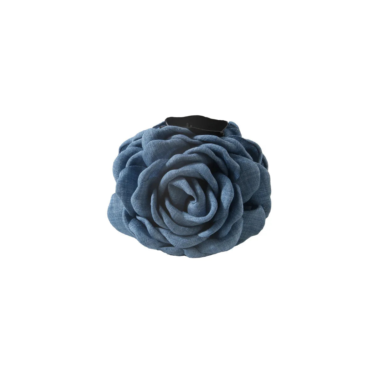 New French Camellia Flower Solid Color Satin Hair Claw Clip for Girls Elegant and Romantic Hairpin Clip Hair Accessories