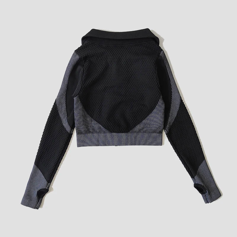 Seamless Yoga Sets Women Fitness Gym Clothing Long Sleeve Shirts High Waist Running Leggings Workout Pants Sports Suits