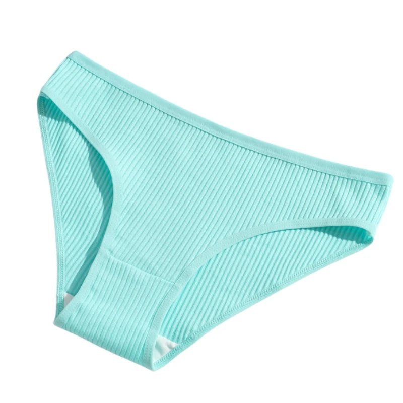 10Pcs/Set Cotton Briefs Breathable Panties Women Low Waist Briefs Sports Solid Color Seamless Underwear Female Underpants S-XXL