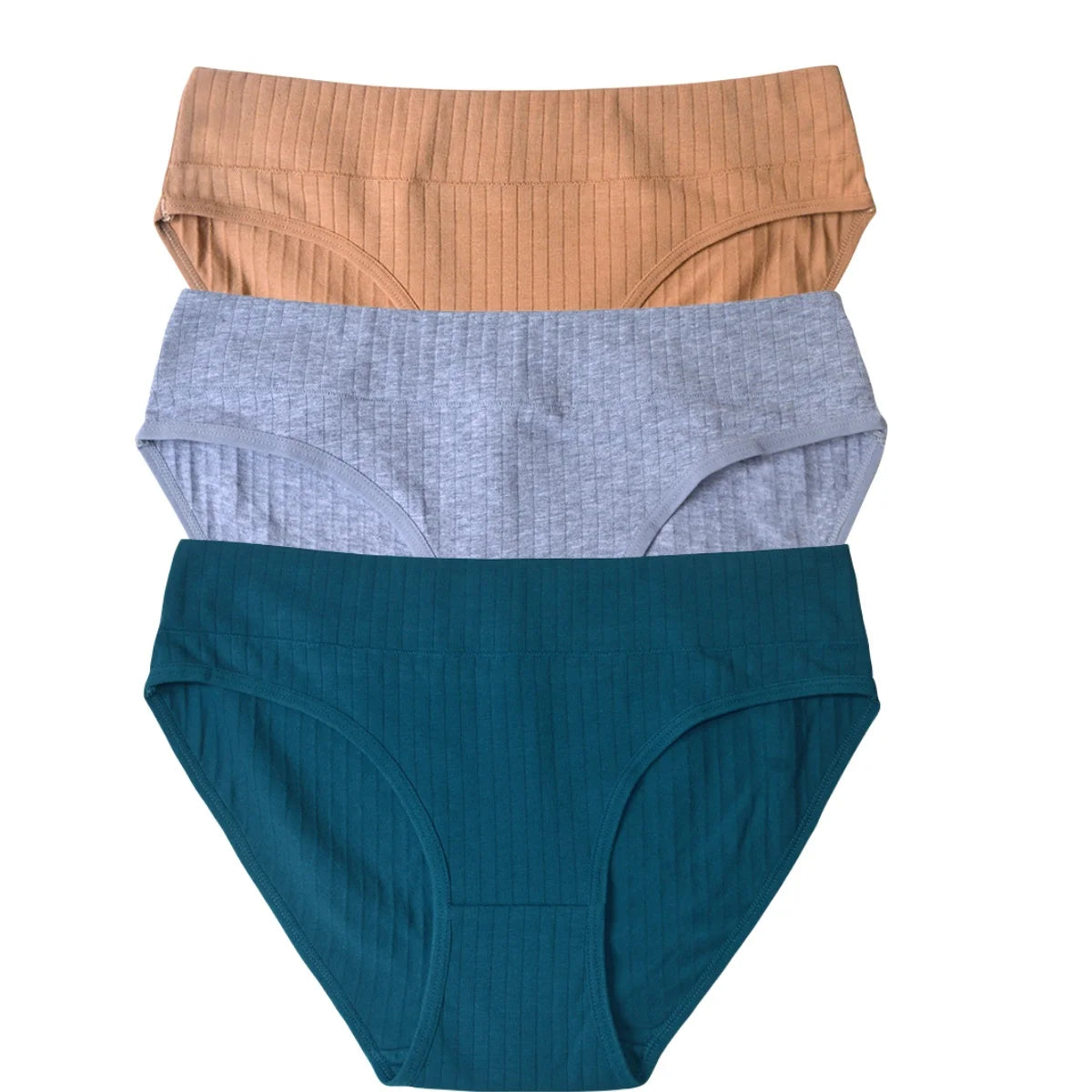 3Pcs/Set Cotton Panties Women Low Waist Briefs Solid Color Underwear Comfort Breathable Panty Sexy Lingerie M-XL Intimates